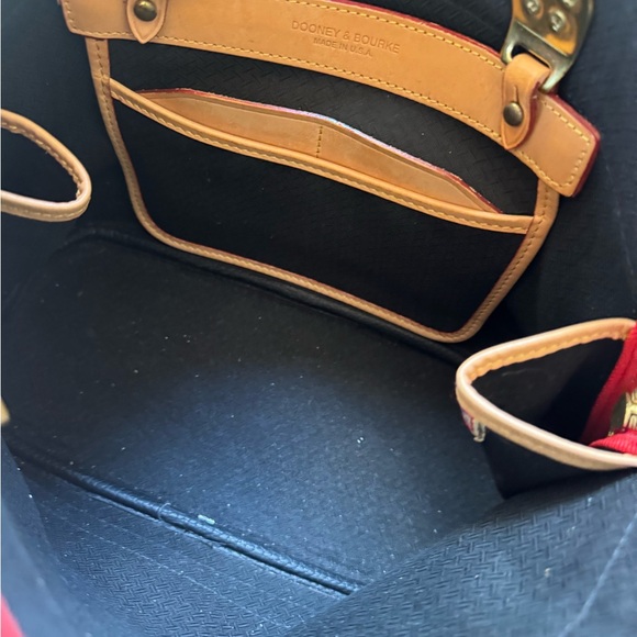 Dooney & Bourke Red and Brown Satchel - Picture 7 of 7